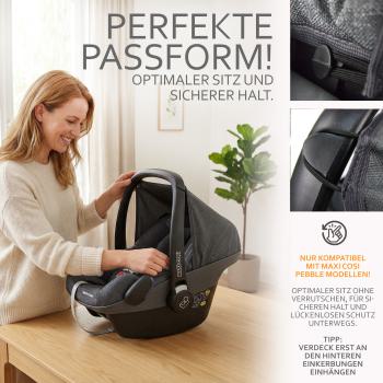 Preview: BAMBINIWELT Sonnenverdeck für Maxi-Cosi Pebble, UV50+, MELIERT